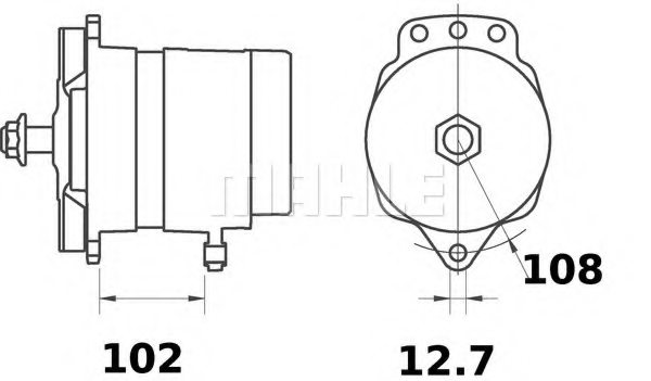MAHLE ORIGINAL MG 266 Alternator